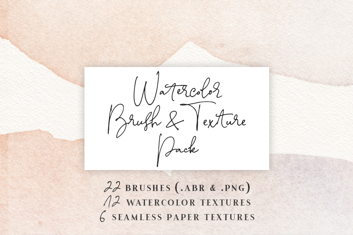 Watercolor Brush and Texture Pack