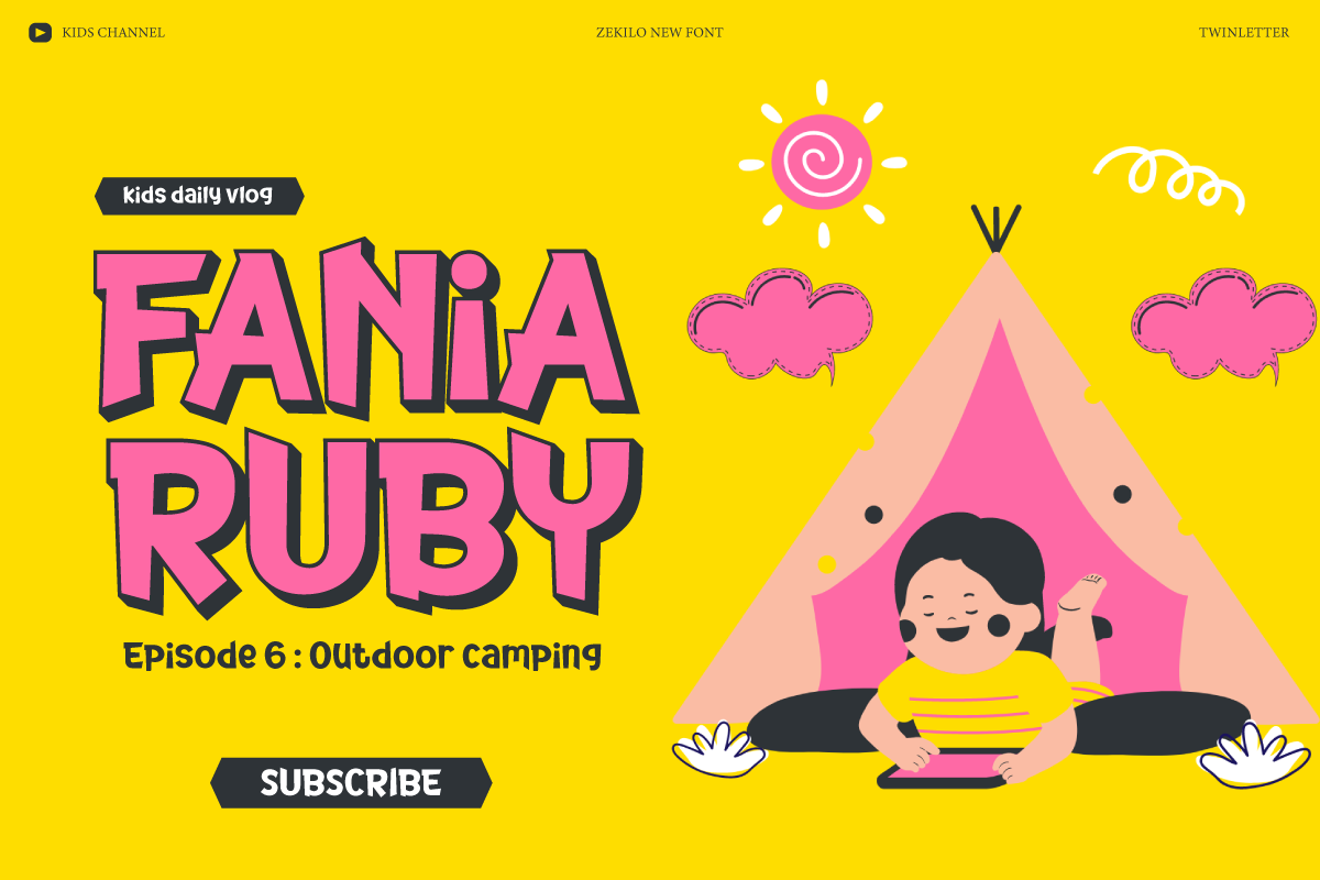 Zekilo - Playful Display Font, a Handwritten Font by twinstd (Photo 2 of 10)