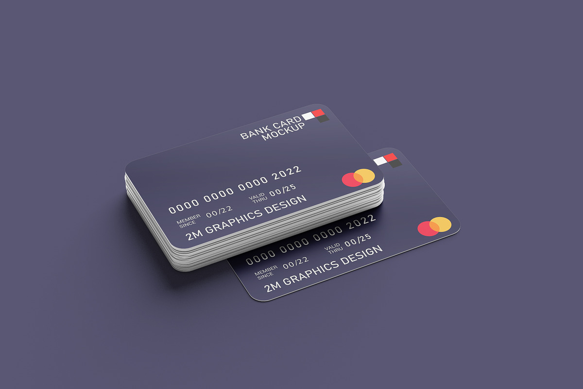 Credit Cards Mockups, an Advertising Mockup by 2M GRAPHICS DESIGN (Photo 3 of 7)