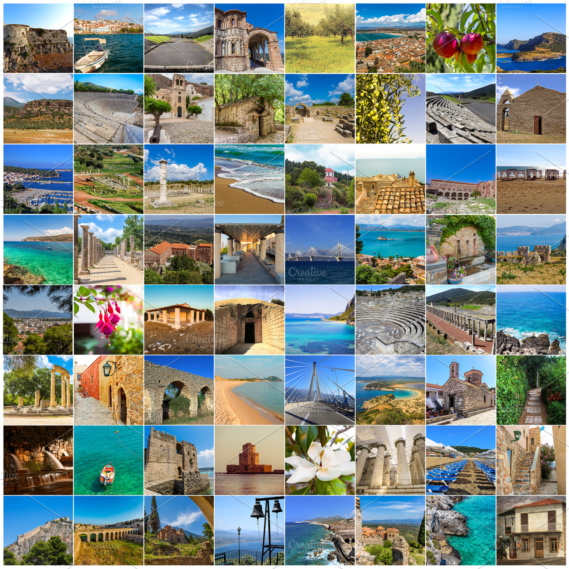 Collage of pictures Greece, an Architecture Photo by J&T photo and design