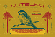 OUTSLING - Handdrawn Font, a Handwritten Font by Rightwheels (Thumbnail 1 of 10)