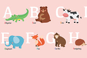 Cute Animal Alphabet, an Animal Illustration by GennyOnThePaper (Thumbnail 2 of 3)