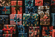 86 Gift boxes with ribbons and bows, a Holiday Photo by Handmadefont (Thumbnail 67 of 90)