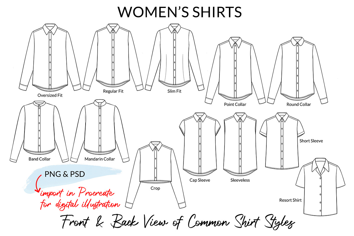 Women's Shirts, an Illustration by Art by Lin (Photo 1 of 8)