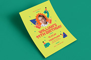 Dino Kids Birthday Invitation, a Flyer Template by Guuver (Thumbnail 2 of 3)