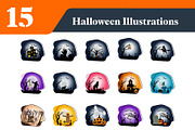 Halloween Night Illustrations, a Duotone Icon by EllaMaiyaali (Thumbnail 2 of 3)