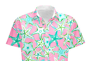 Preppy Seamless Starfish Pattern