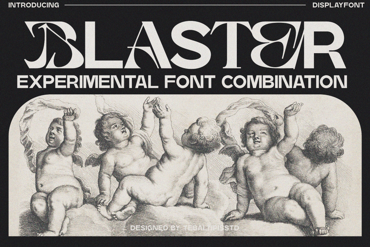 Blaster - Combination Typeface, a Font by tebaltipislab (Photo 1 of 12)
