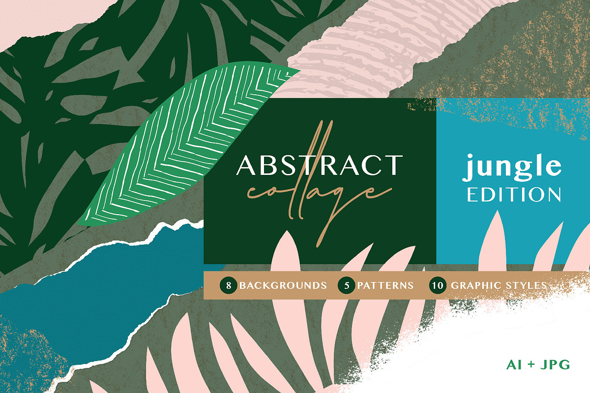 Abstract Collage - Jungle, a Pattern Graphic by Anugraha Design (Photo 1 of 9)