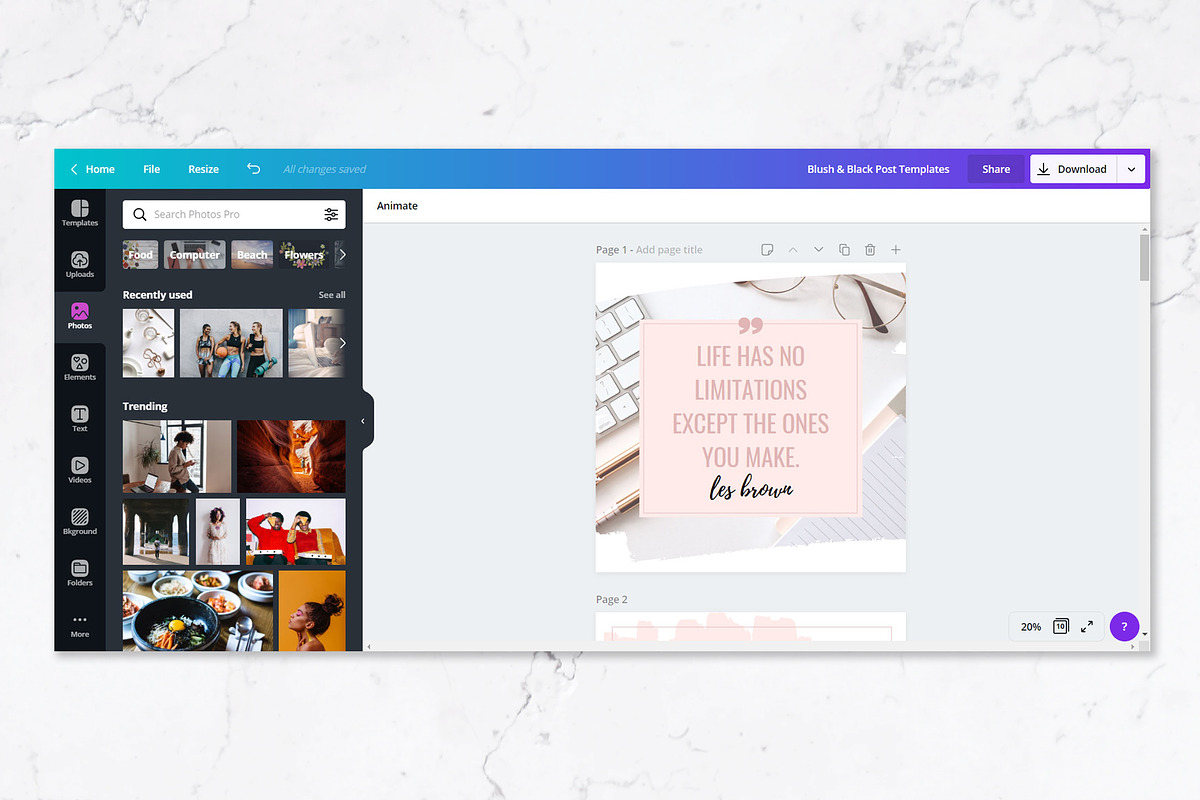 Instagram Posts for Canva | Blush, a Social Media Template by Thirty One Palms Studio (Photo 7 of 8)