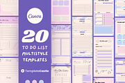 20 Multistyle Planners Templates, a Templates & Theme by TemplateCastleStore (Thumbnail 1 of 9)