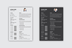 Minimal Modern Resume Template