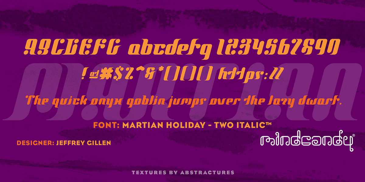 Martian Holiday™, a Font by MINDCANDY (Photo 4 of 4)