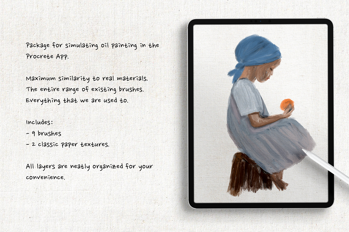 Procreate Oil Set, a Brush Add-On by Brush Moment (Photo 3 of 7)