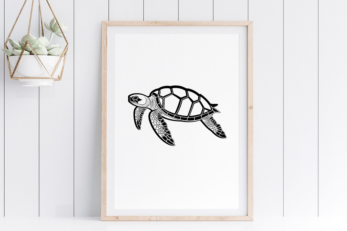 Sea Turtle SVG - Sea Turtle Clipart, an Illustration by YouniqueArtwork (Photo 4 of 5)