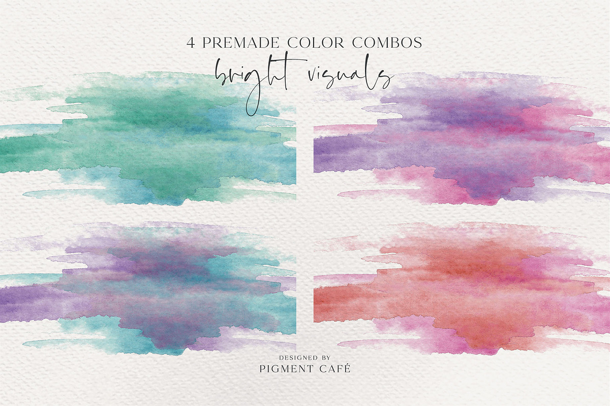 Watercolor Accent Strokes Bundle, a Background Graphic by Pigment Café (Photo 7 of 7)