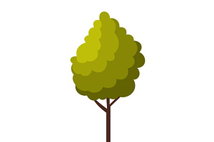 Green Tree, Summer Landscape Design, an Object Illustration by TopVectors