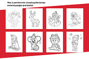 Black & White Christmas Illustration, an Object Graphic by Ksenya Savva (Thumbnail 6 of 9)