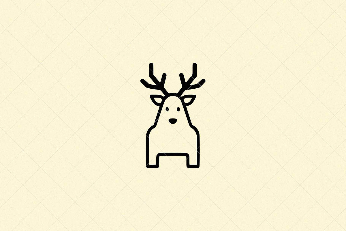 Minimalist Deer Icon Animal, an Animal Illustration by Vectorium Studio (Photo 1 of 4)