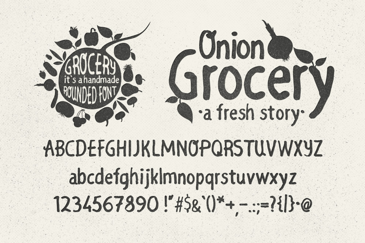 Grocery Rounded Font preview 3