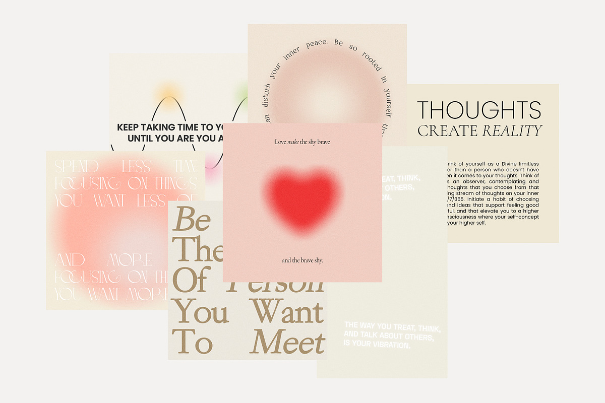 Instagram Quotes Posts Stories PS, a Social Media Template by Love Radiation Studio (Photo 8 of 22)
