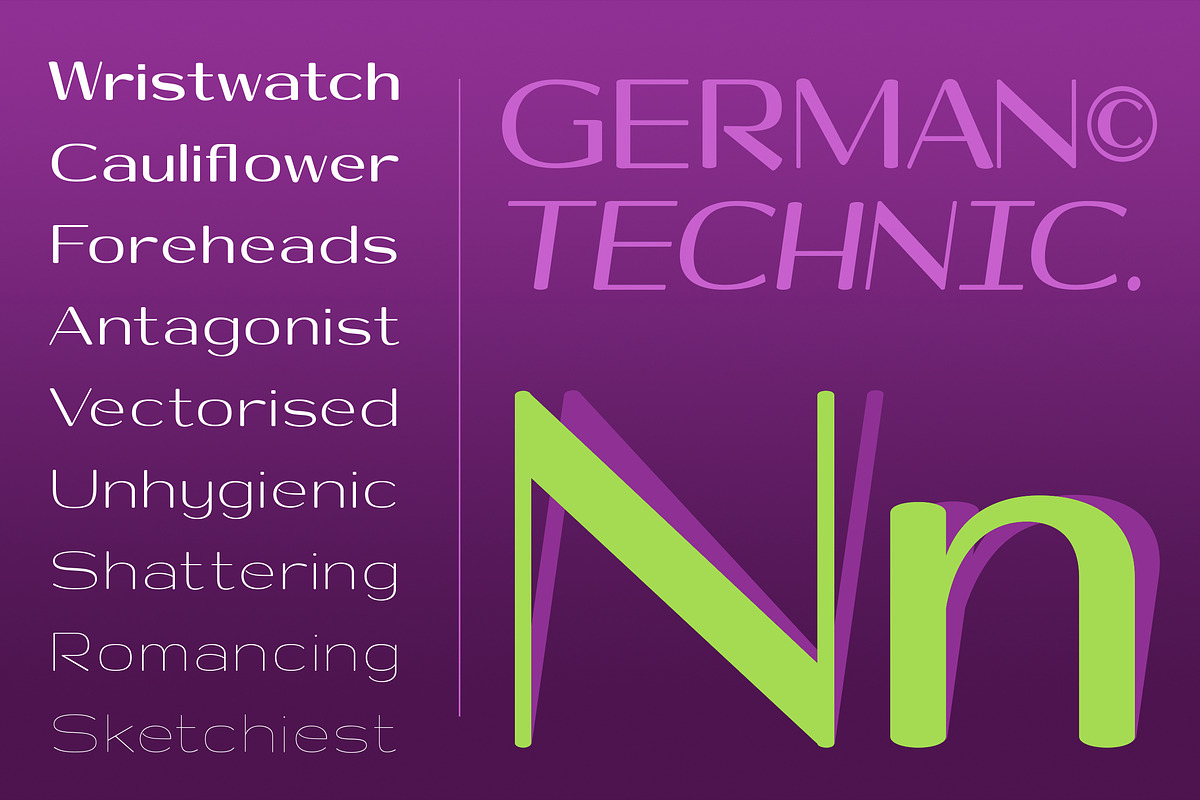 Shiftea, a Font by Matra Creative (Photo 15 of 15)