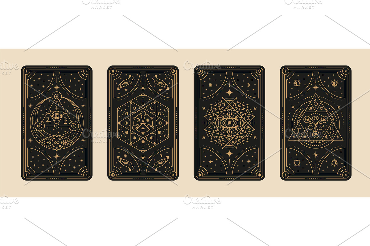 Tarot cards. Gypsy card, witches, a Background Graphic by LadadikArt
