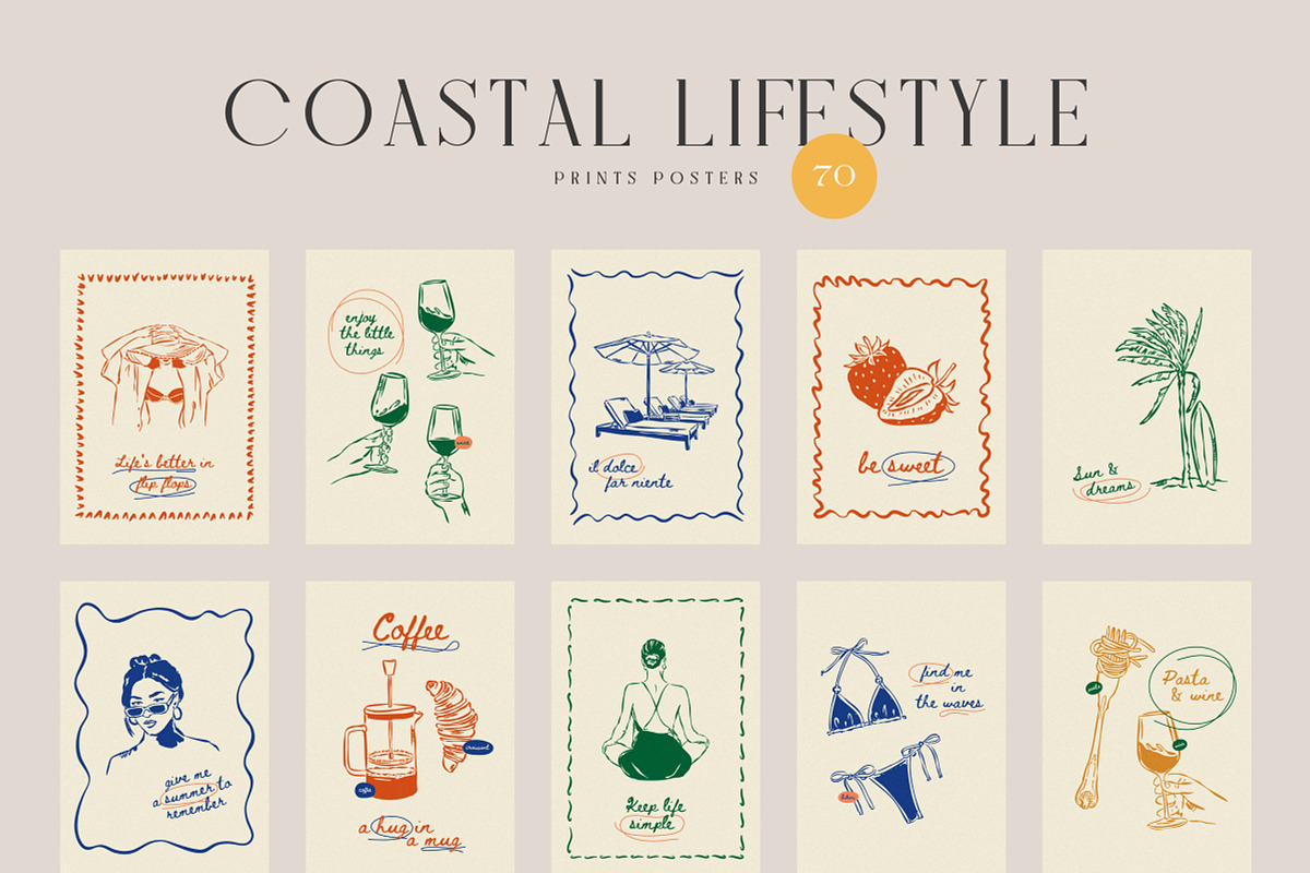 Coastal Lifestyle Posters, an Object Graphic by iStar Design (Photo 9 of 21)