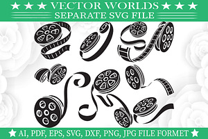 Film Reel Svg, Film, Reel Svg