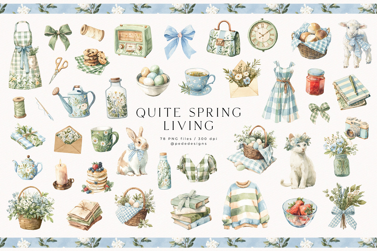 Quite Spring Living Collection, a Seasonal Illustration by PeDe Designs (Photo 4 of 27)