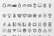 40 Vector Gaming Esports Outline Ico, an Outline Icon by adenpinkstore (Thumbnail 1 of 23)