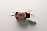 Amber Glass Bottle Mockups, a Cups & Container Mockup by pmvch (Thumbnail 8 of 20)