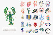 Preppy coastal clipart png set, a Decorative Illustration by Patishop Art (Thumbnail 4 of 12)