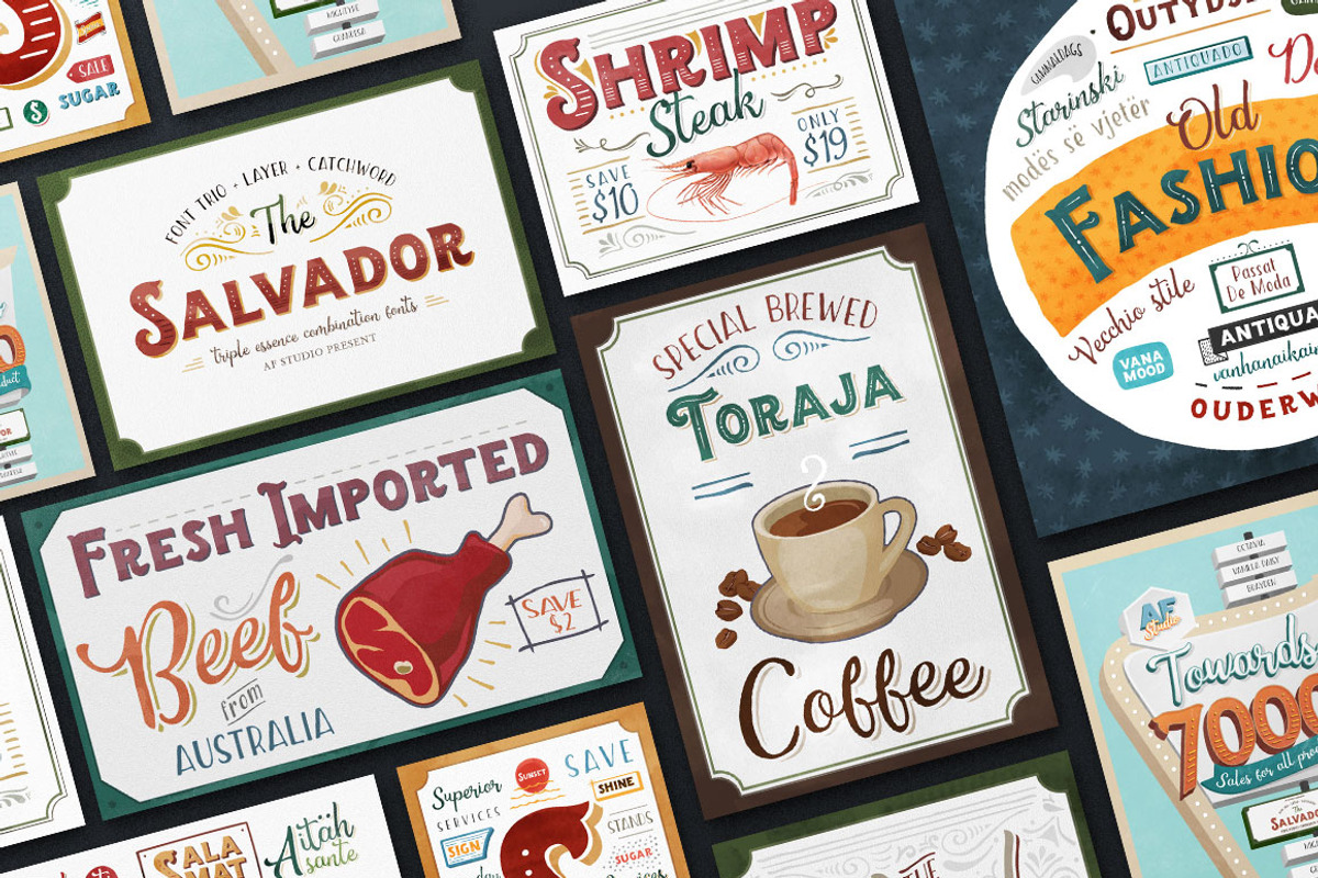 The Salvador - Font Combination preview 4