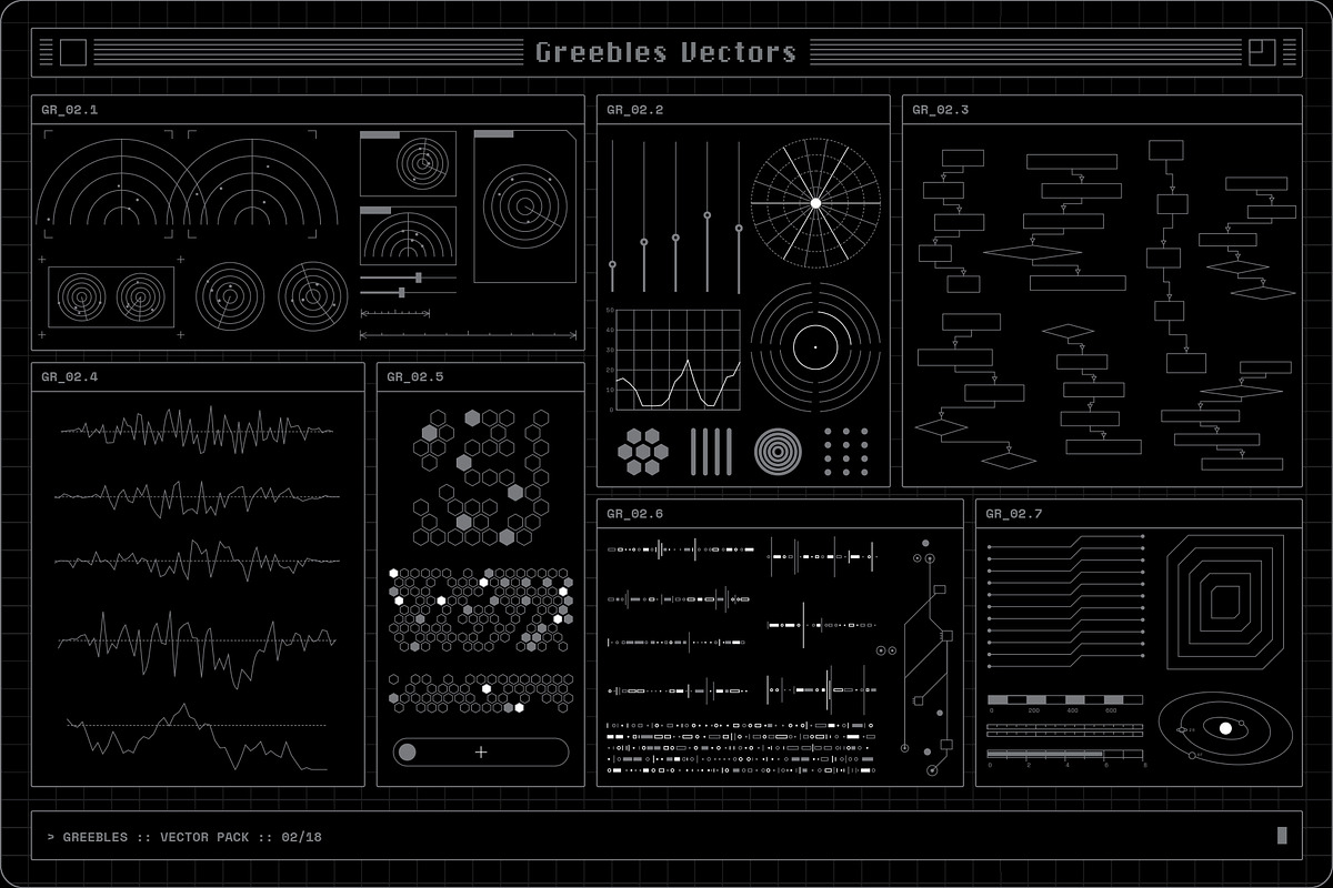 Greebles Vector Pack, an Object Graphic by MiksKS (Photo 8 of 24)