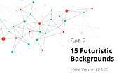 15 Futuristic Backgrounds Set 2, a Texture Graphic by karetniy (Thumbnail 1 of 9)