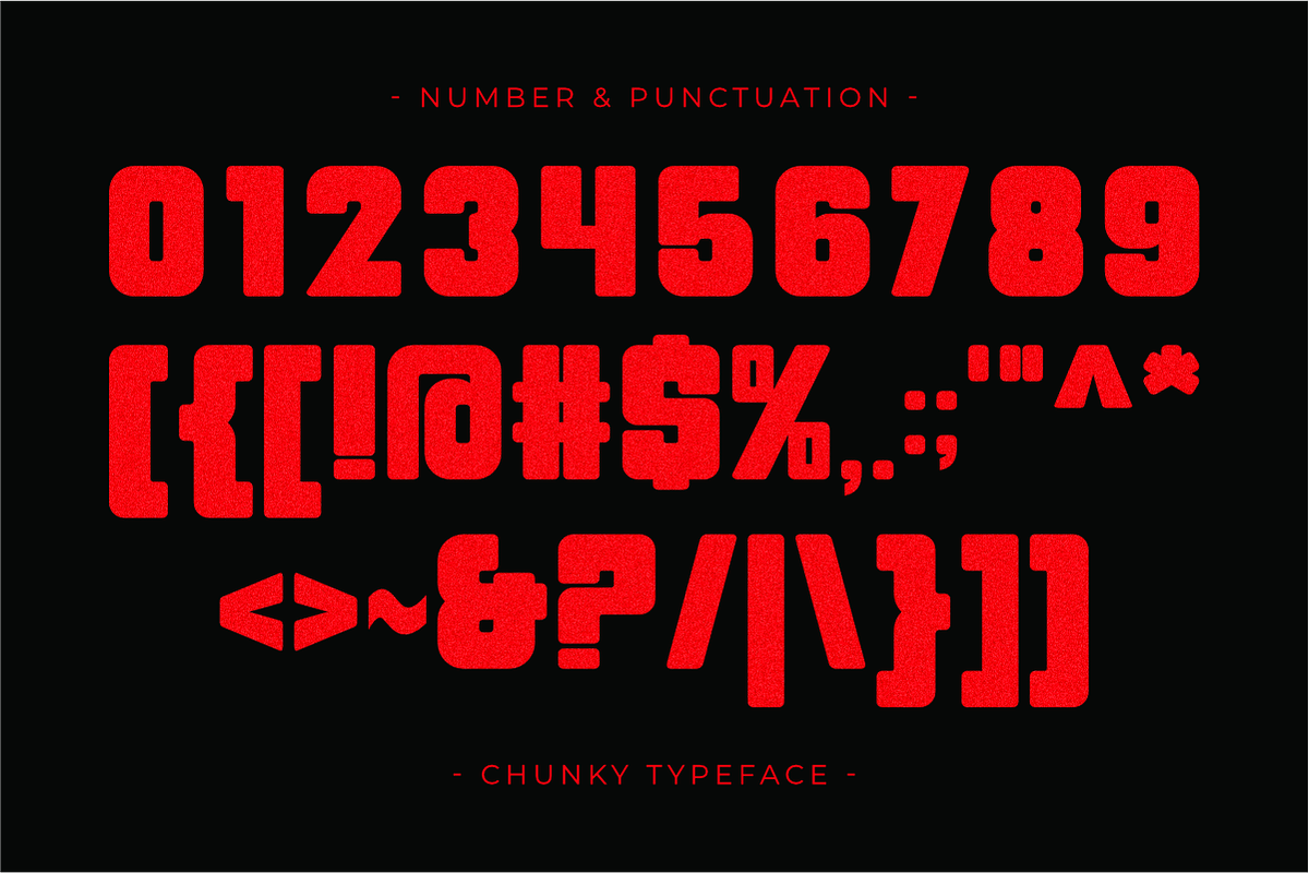 Chunky - Condensed Sans Serif, a Sans Serif Font by Pian45 Studio (Photo 6 of 8)