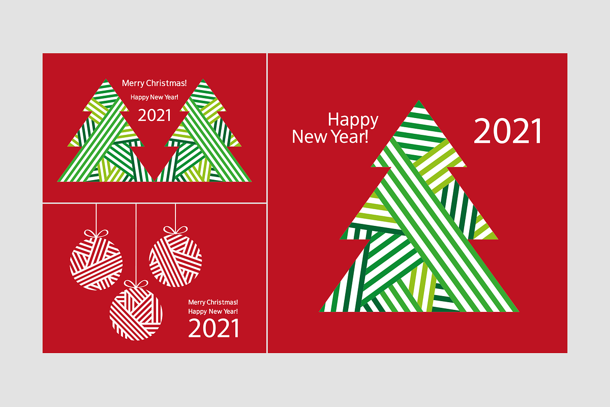 Christmas Cards & Patterns, a Card Template by Tkoko vectors & patterns (Photo 6 of 12)