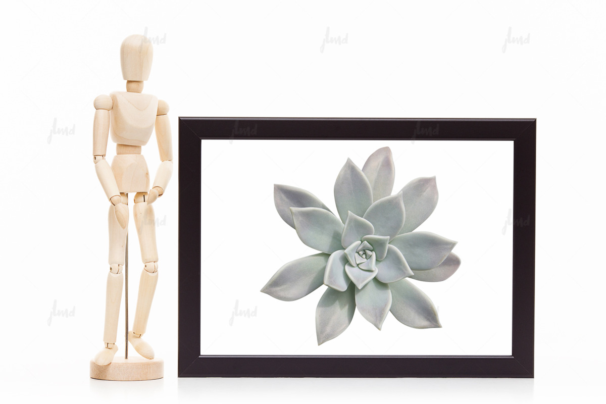 Black styled frame isolated mockup, a Print Template by JustLikeMyDesktop (Photo 1 of 3)