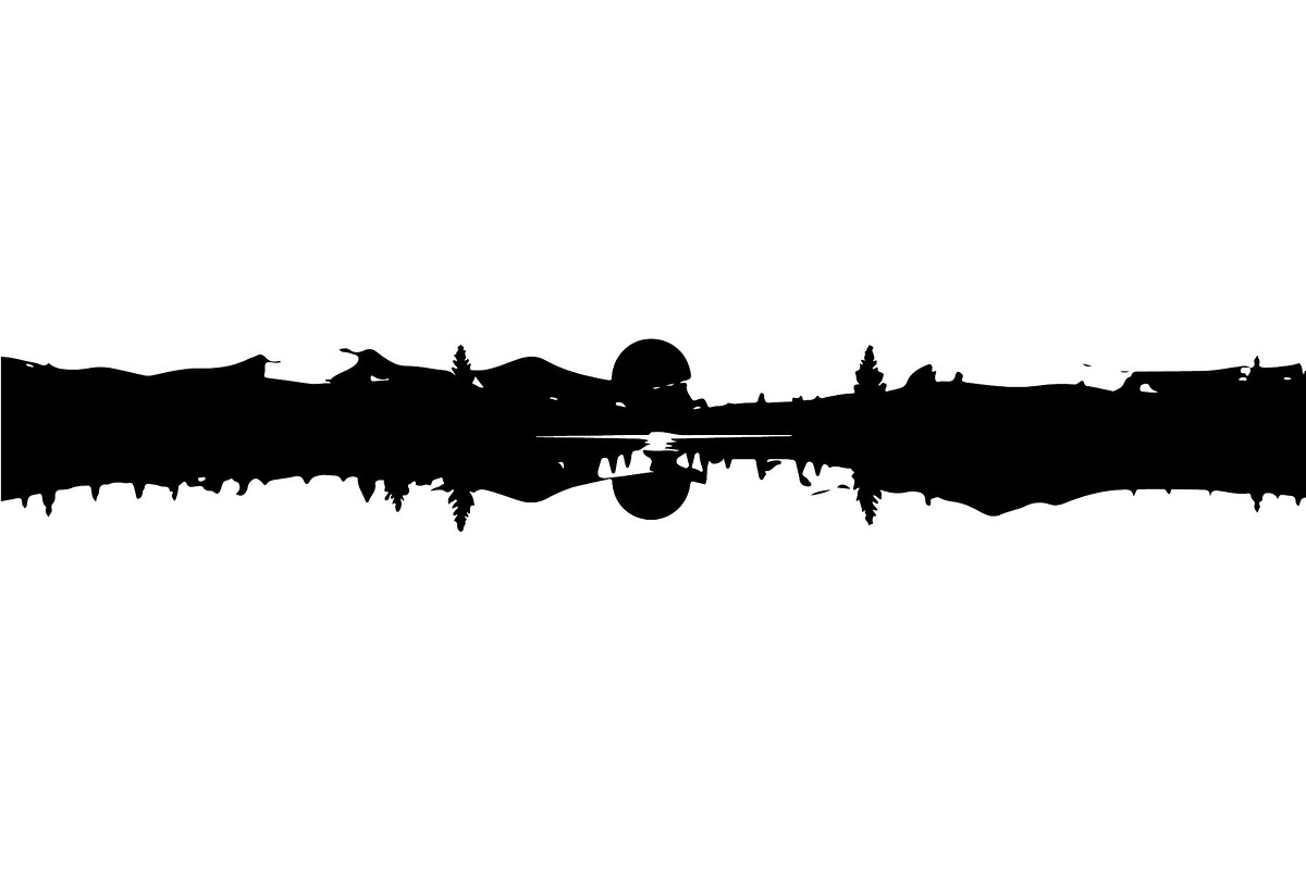 Lake Reflection Silhouette, an Object Graphic by Designer_Momina (Photo 20 of 20)
