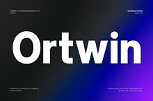 Ortwin - Modern Sans-Serif Font