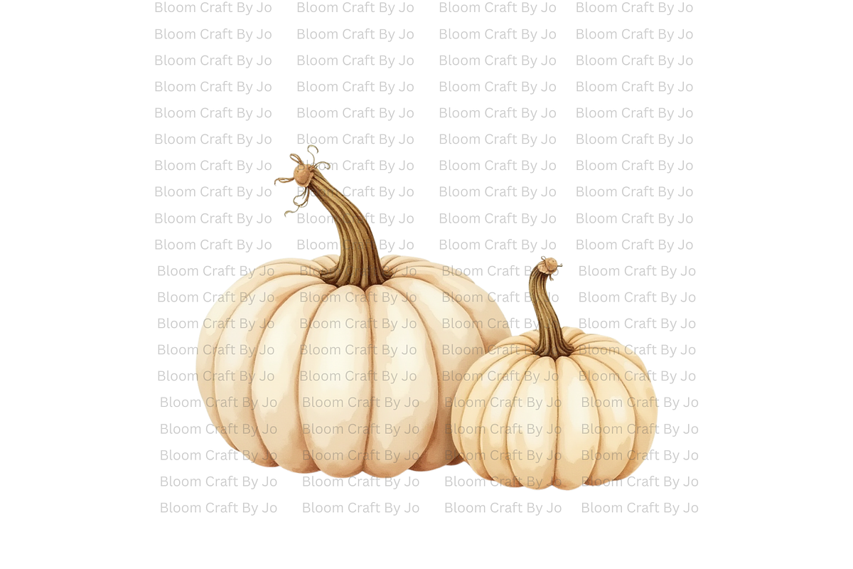White Ghost Pumpkin, a Decorative Illustration by Bloom Craft Creations (Photo 4 of 12)