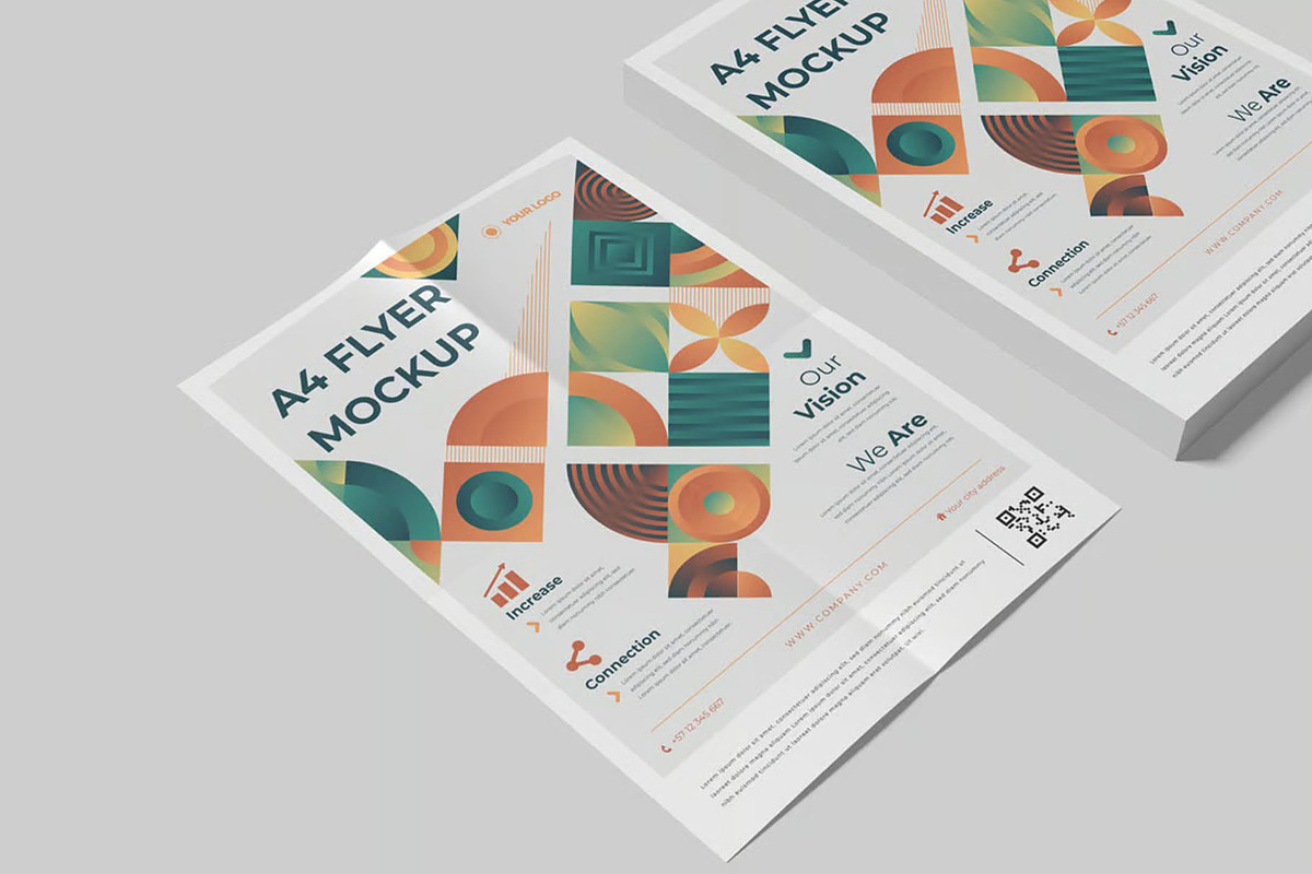 Flyer Mockup, an Advertising Mockup by Se٧enStudio (Photo 2 of 4)