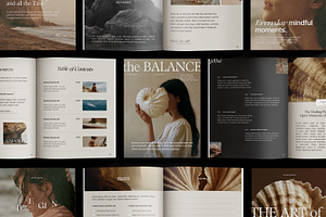 Editorial Workbook Template, a Magazine Template by Wildnun Studio