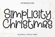 Simplicity Christmas | Script Font, a Script Font by Scratchones (Thumbnail 1 of 8)