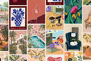 CONTEMPORARY ART PRINTS - 140 Bundle, a Background Graphic by Tomasz Ganclerz (Thumbnail 9 of 12)