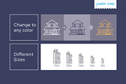 Building Line Vector Icons V2, an Outline Icon by Jumbo Icons (Thumbnail 3 of 5)