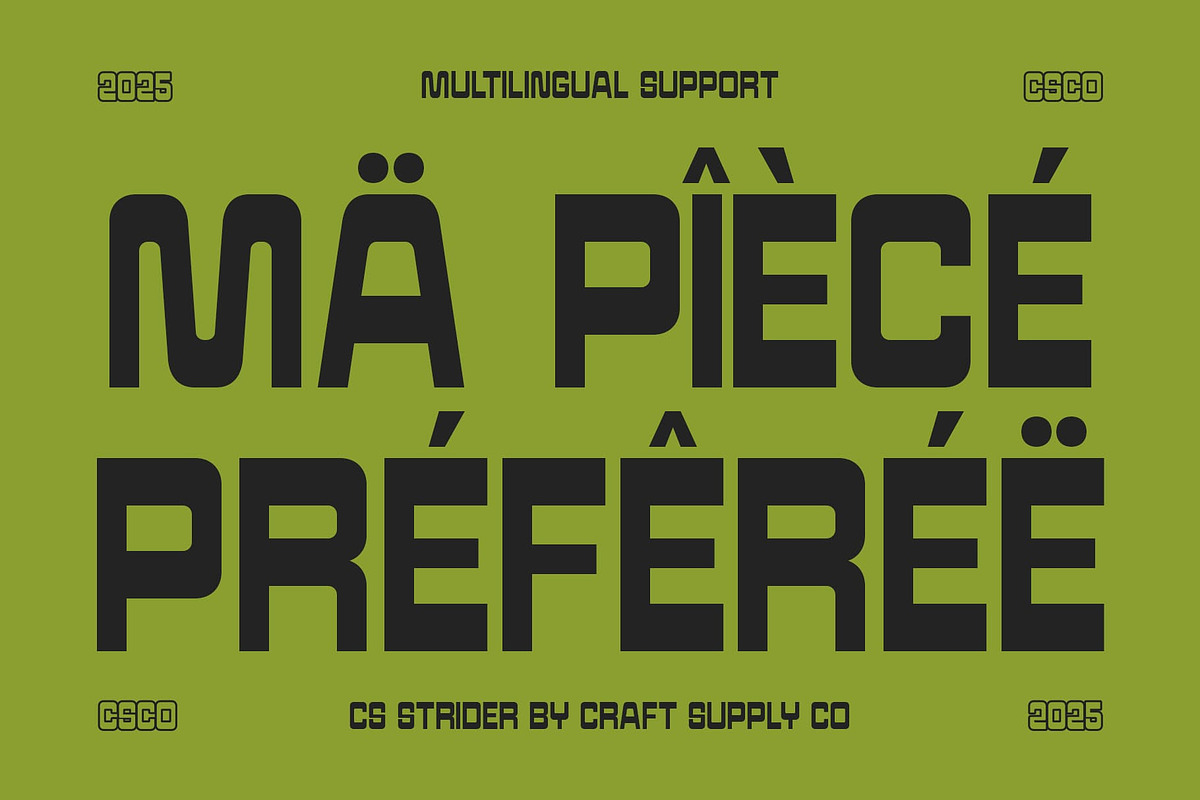 CS Strider – Reverse Contrast Font, a Sans Serif Font by Craft Supply Co. (Photo 7 of 8)