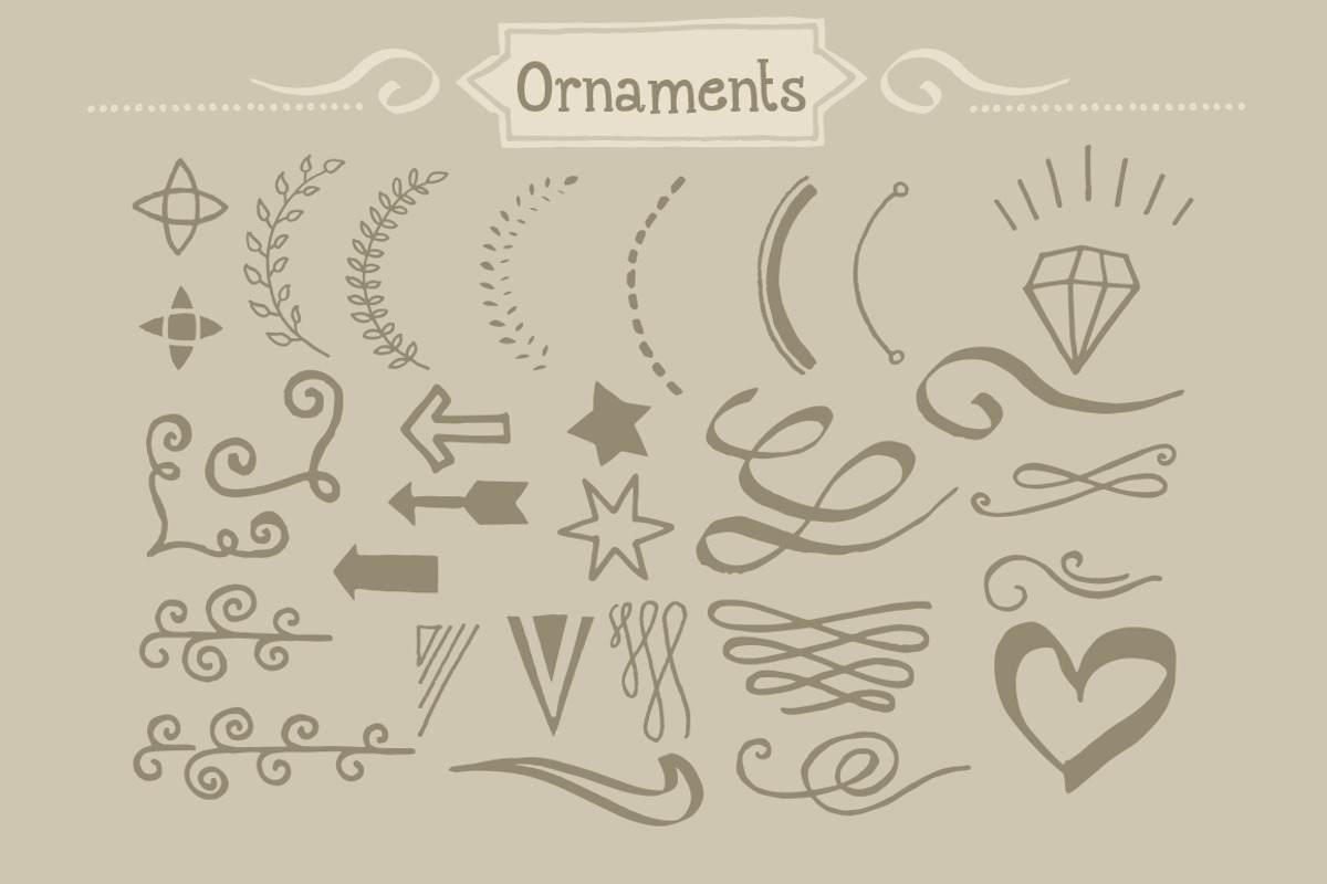 120 Handwritten Decorative Shapes 02 preview 5