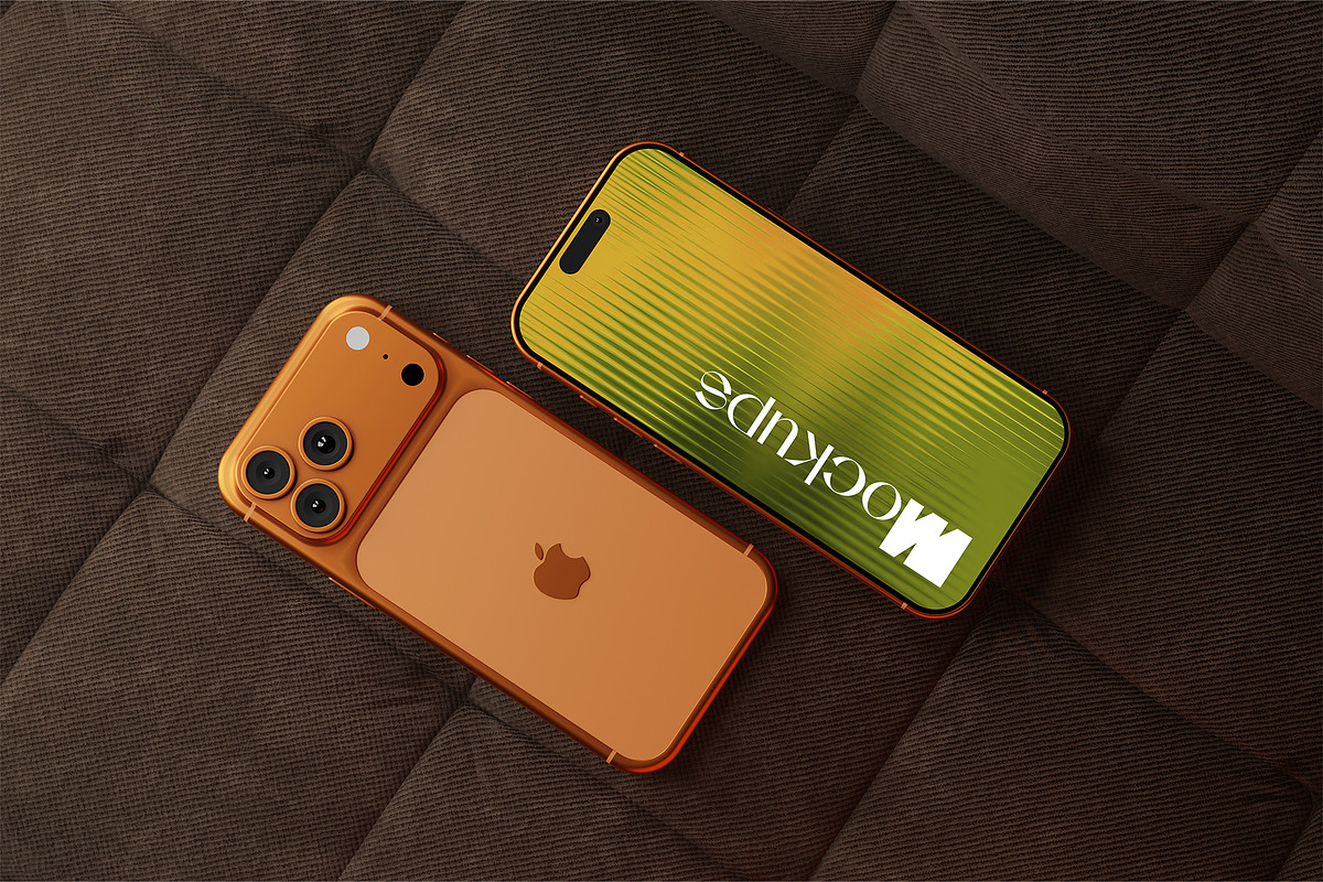 iPhone 17 Pro Max Mockups, an iPhone Mockup by areadesain (Photo 1 of 4)